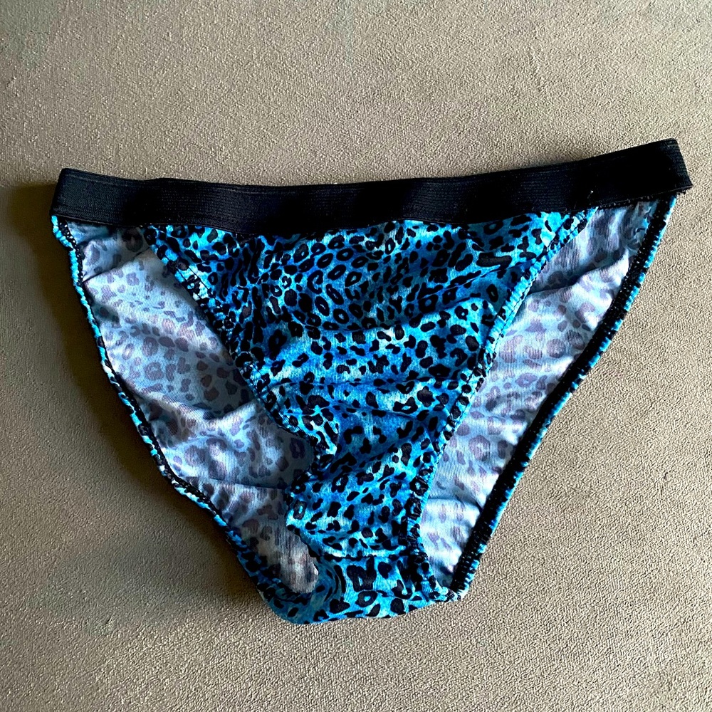 Men’s Leopard Print String Bikini Briefs